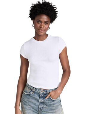 Women's Ribbed Baby Tee - Soft, Stylish, Perfect for Layering & Everyday Wear